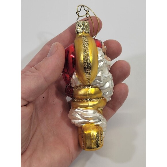 NEW VTG Inge-Glas Germany Blown Christmas Ornament Heirloom Santa‎ Claus Figural - Picture 2 of 5